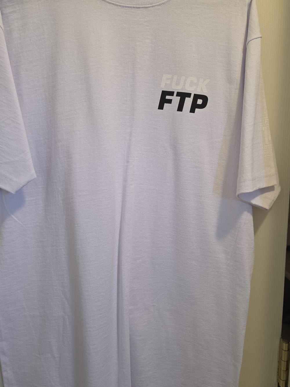 FTP White Graphic Logo Men's T-Shirt